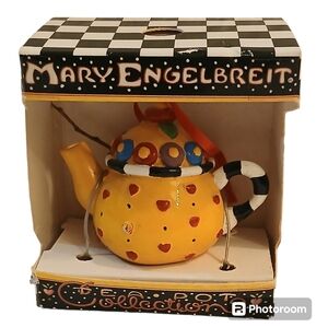 Mary Engelbreit miniature teapot ornament Tiny Hearts